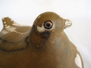 head of ceramic bird