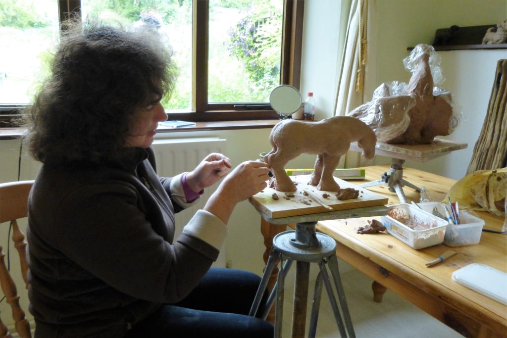 Sculpting horse