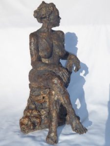 seated figure, front view