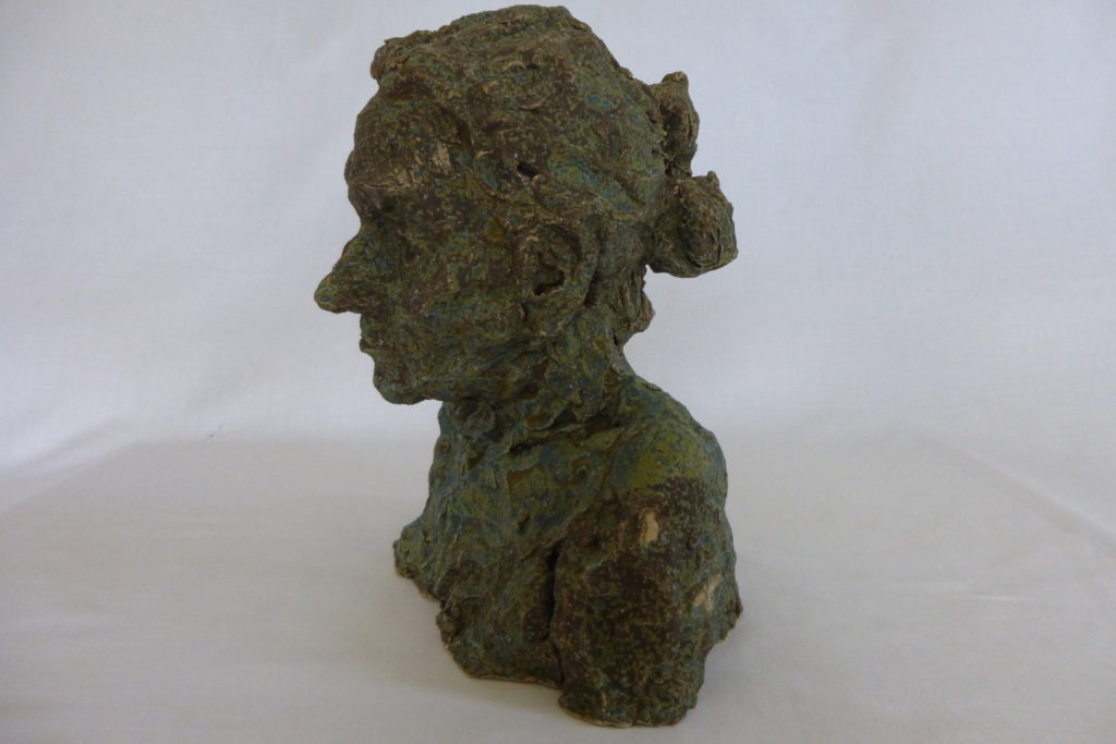 ceramic bust, older