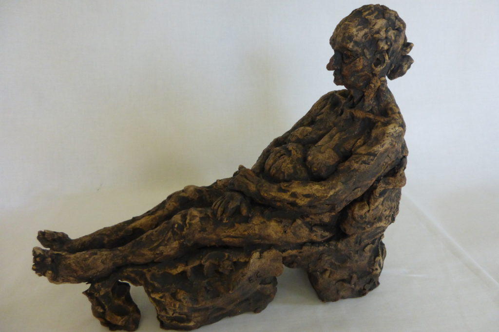 older woman reclining