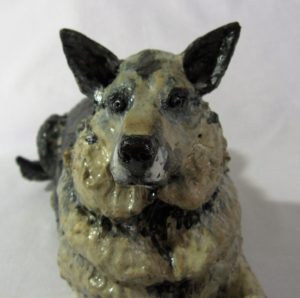 ceramic dog face