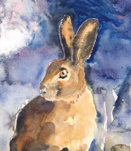 detail of Hare picture