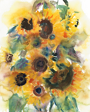 sunflowers print