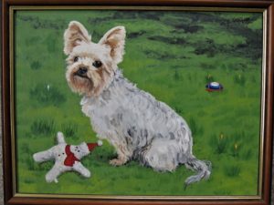 Yorkshire terrier acrylic