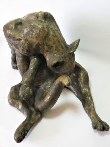 Bronze Resin Cat by Ellen Cooper