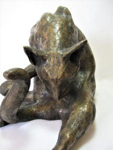 Bronze Resin Cat by Ellen Cooper